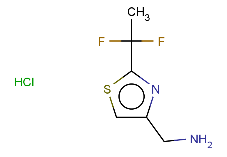 [2-(1,1-difluoroethyl)-1,3-thiazol-4-yl]methanamine hydrochloride
