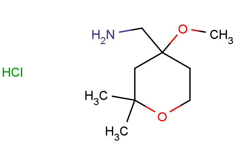 (4-methoxy-2,2-dimethyloxan-4-yl)methanamine hydrochloride
