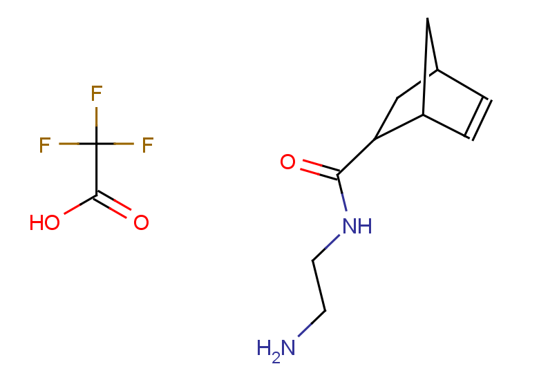2,2,2-trifluoroacetic acid; N-(2-aminoethyl)bicyclo[2.2.1]hept-5-ene-2-carboxamide