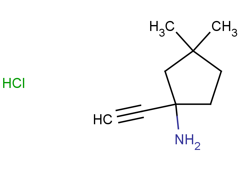 1-ethynyl-3,3-dimethylcyclopentan-1-amine hydrochloride