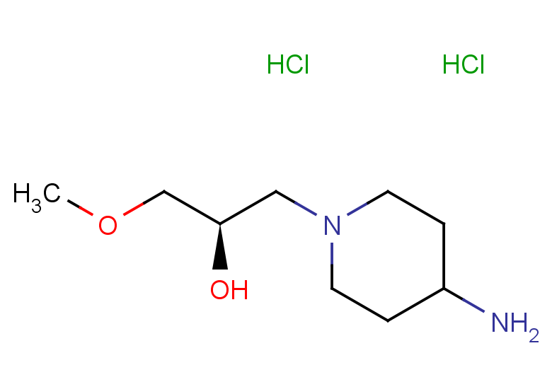 (2R)-1-(4-aminopiperidin-1-yl)-3-methoxypropan-2-ol dihydrochloride