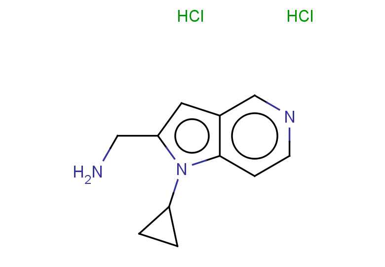 {1-cyclopropyl-1H-pyrrolo[3,2-c]pyridin-2-yl}methanamine dihydrochloride