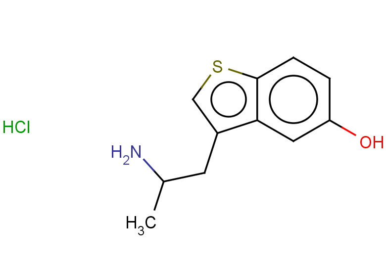 3-(2-aminopropyl)-1-benzothiophen-5-ol hydrochloride
