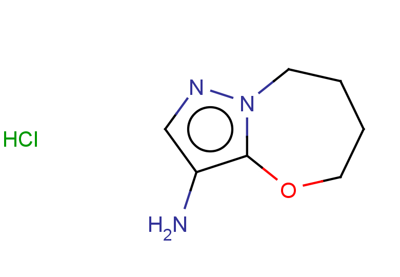 5H,6H,7H,8H-pyrazolo[3,2-b][1,3]oxazepin-3-amine hydrochloride