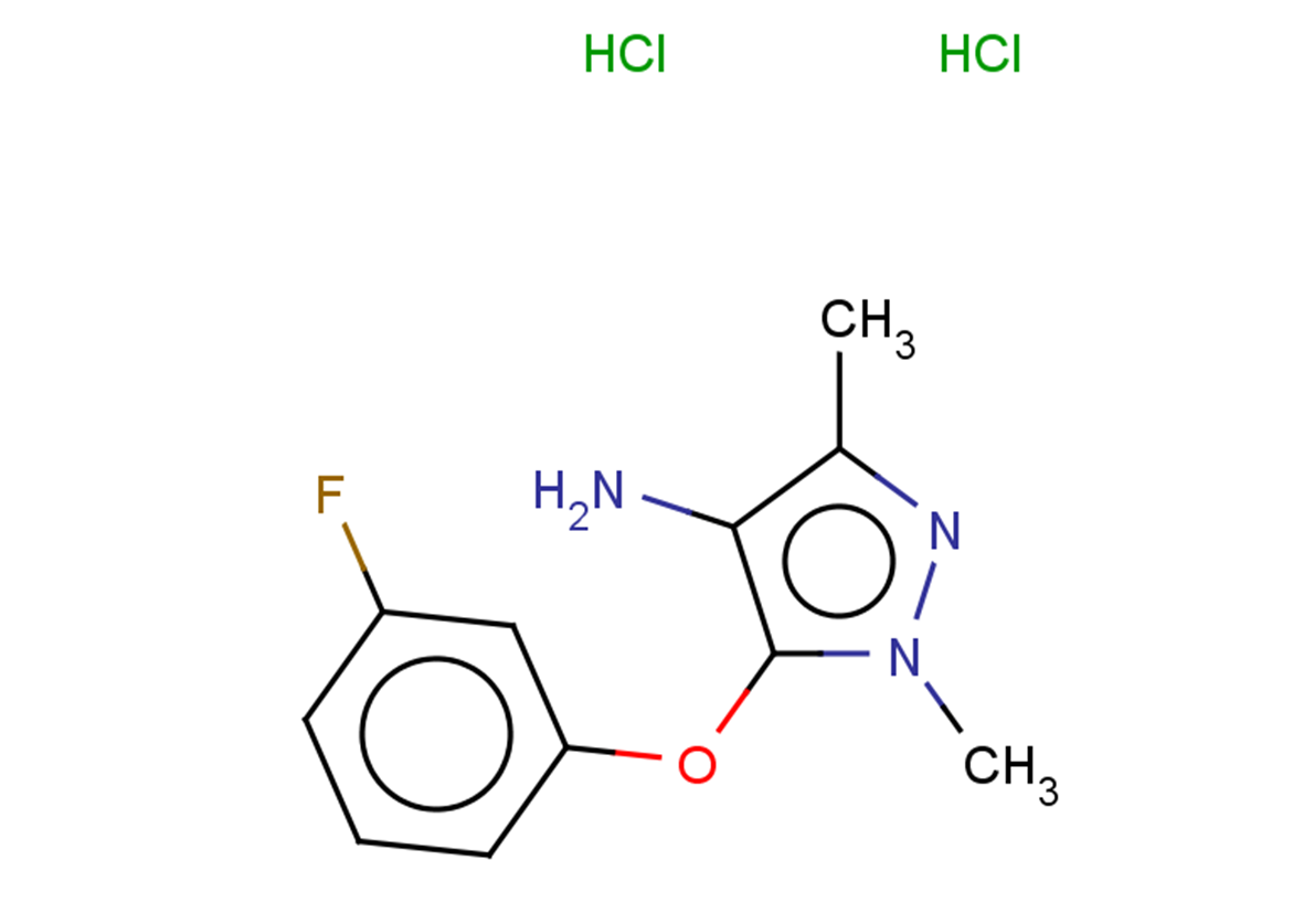 5-(3-fluorophenoxy)-1,3-dimethyl-1H-pyrazol-4-amine dihydrochloride