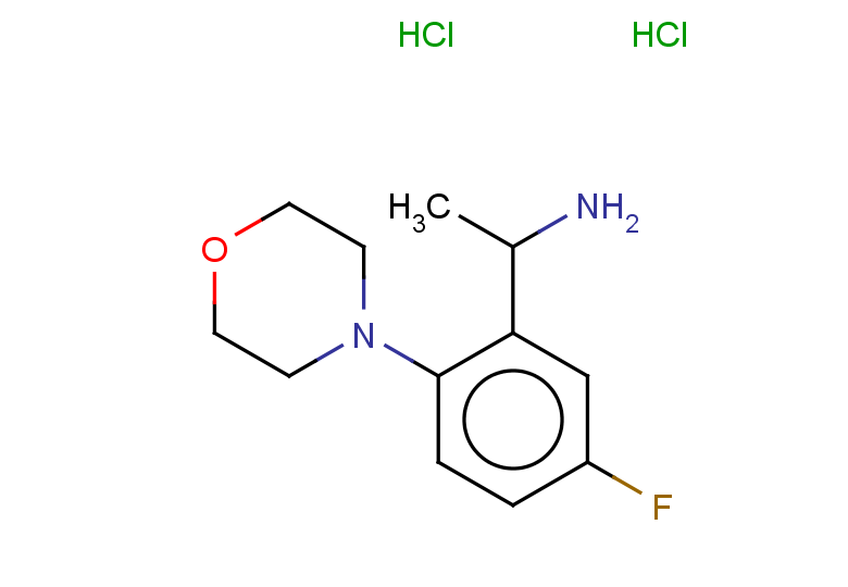 1-[5-fluoro-2-(morpholin-4-yl)phenyl]ethan-1-amine dihydrochloride