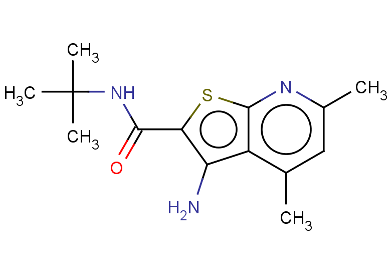 3-amino-N-tert-butyl-4,6-dimethylthieno[2,3-b]pyridine-2-carboxamide