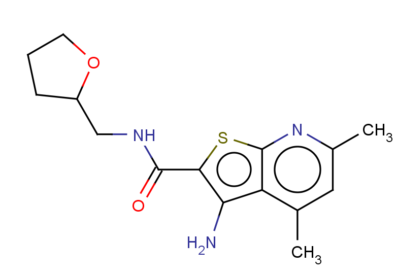 3-amino-4,6-dimethyl-N-[(oxolan-2-yl)methyl]thieno[2,3-b]pyridine-2-carboxamide
