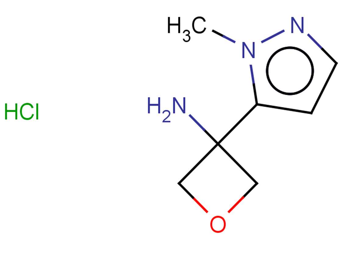 3-(1-methyl-1H-pyrazol-5-yl)oxetan-3-amine hydrochloride