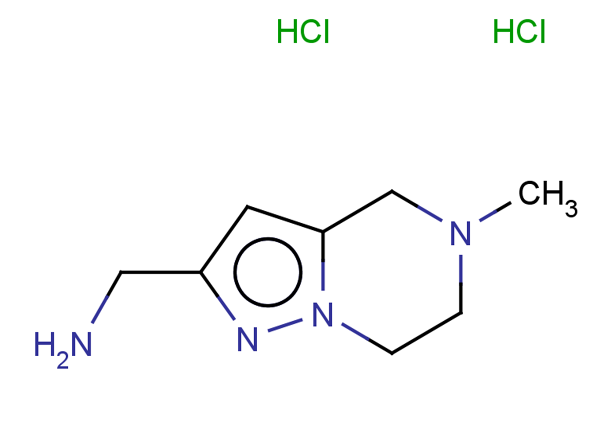 1-{5-methyl-4H,5H,6H,7H-pyrazolo[1,5-a]pyrazin-2-yl}methanamine dihydrochloride