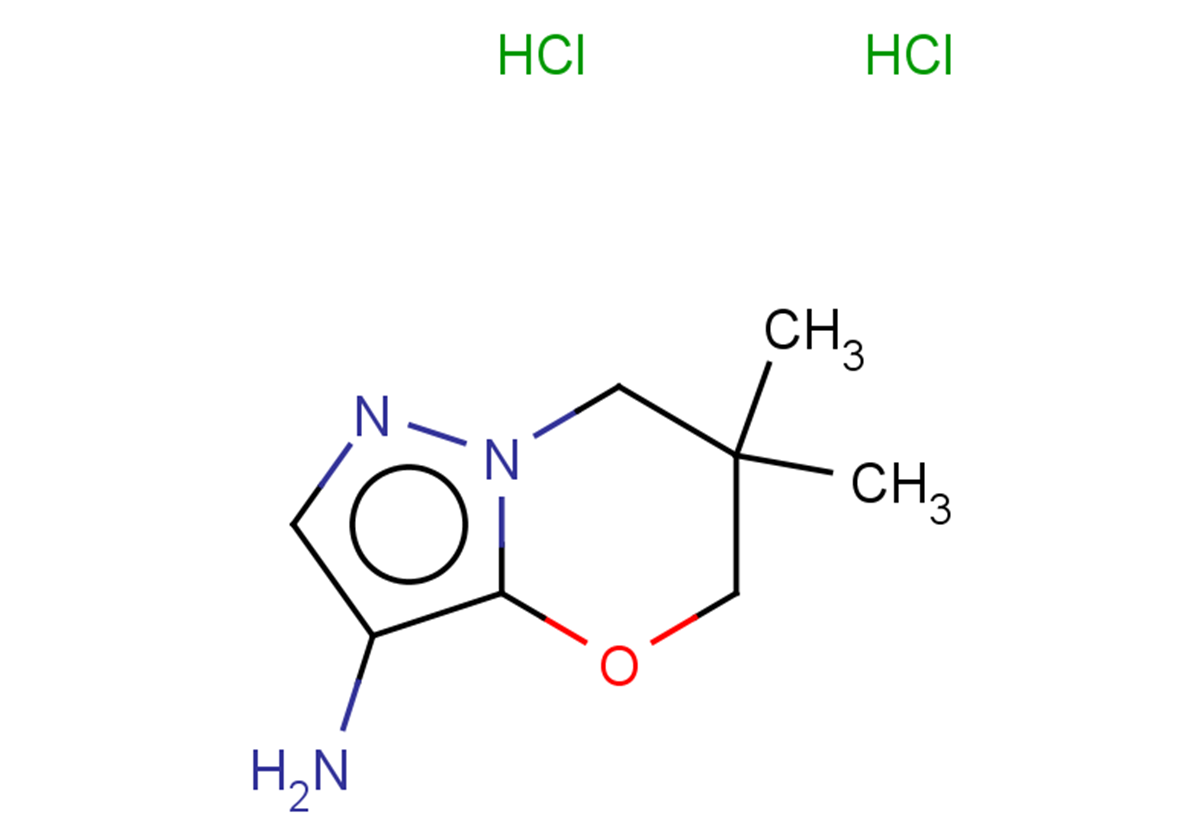 6,6-dimethyl-5H,6H,7H-pyrazolo[3,2-b][1,3]oxazin-3-amine dihydrochloride