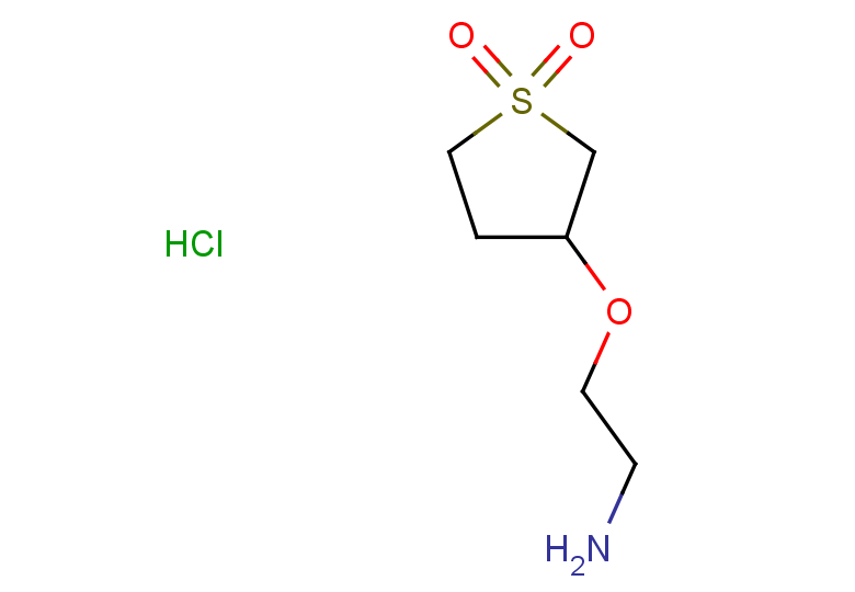 3-(2-aminoethoxy)-1lambda6-thiolane-1,1-dione hydrochloride