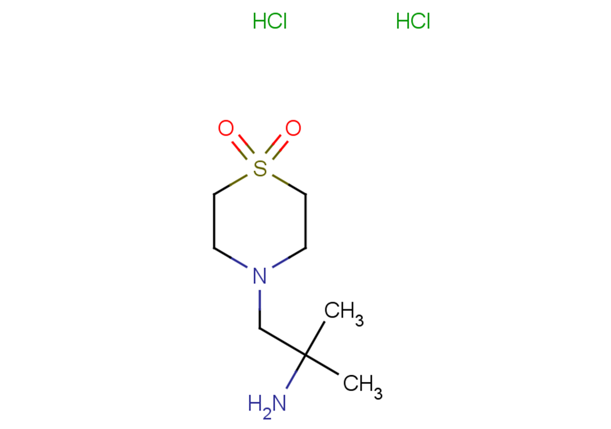 4-(2-amino-2-methylpropyl)-1lambda6-thiomorpholine-1,1-dione dihydrochloride
