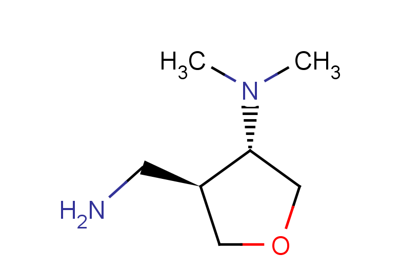 rac-(3R,4R)-4-(aminomethyl)-N,N-dimethyloxolan-3-amine, trans