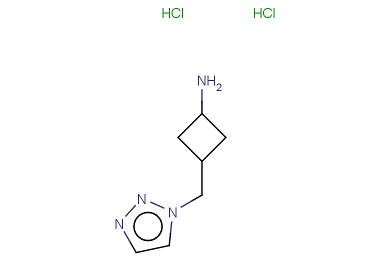 3-(1H-1,2,3-triazol-1-ylmethyl)cyclobutan-1-amine dihydrochloride