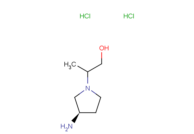 2-[(3R)-3-aminopyrrolidin-1-yl]propan-1-ol dihydrochloride