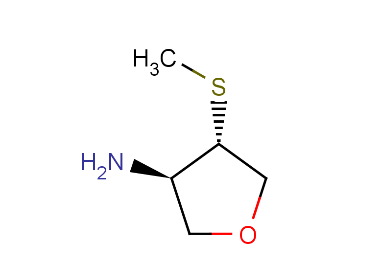 rac-(3R,4S)-4-(methylsulfanyl)oxolan-3-amine, trans