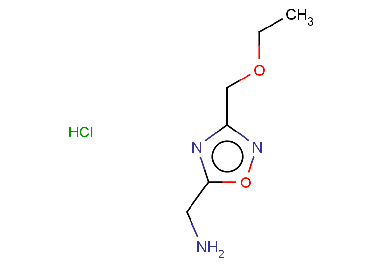 1-[3-(ethoxymethyl)-1,2,4-oxadiazol-5-yl]methanamine hydrochloride