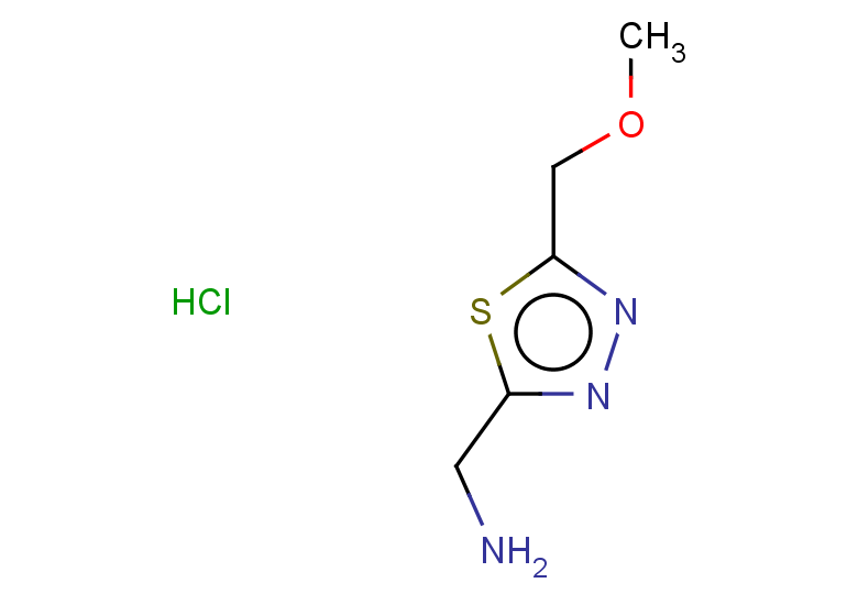 1-[5-(methoxymethyl)-1,3,4-thiadiazol-2-yl]methanamine hydrochloride