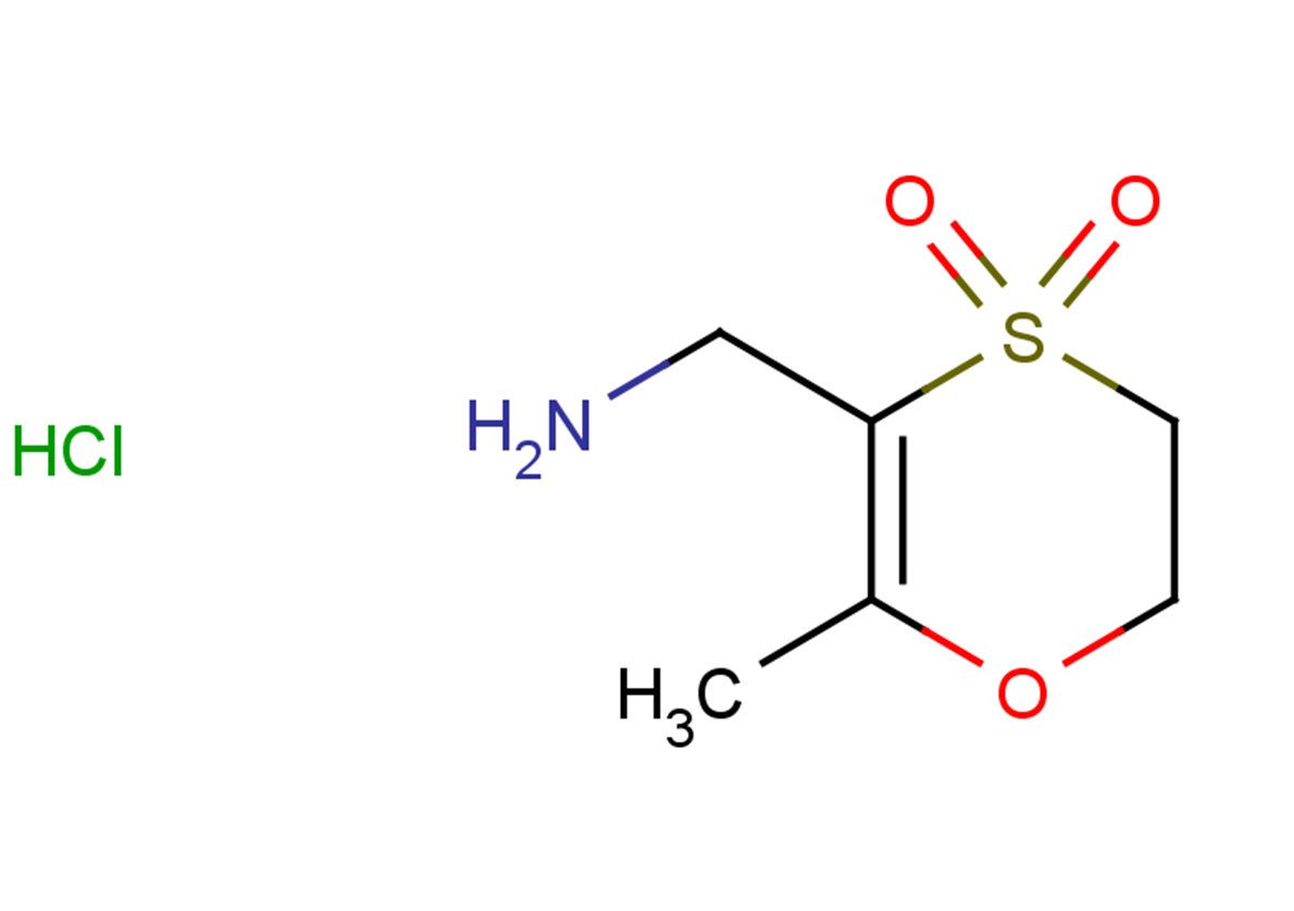 5-(aminomethyl)-6-methyl-2,3-dihydro-1,4lambda6-oxathiine-4,4-dione hydrochloride