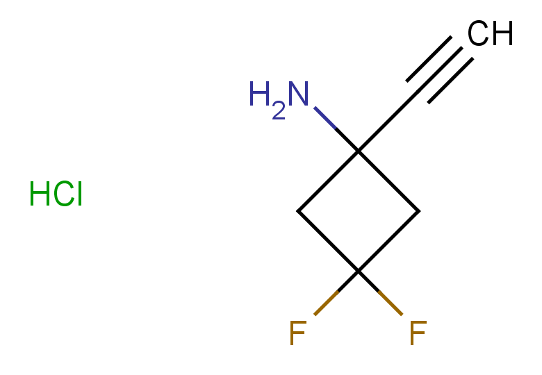 1-ethynyl-3,3-difluorocyclobutan-1-amine hydrochloride