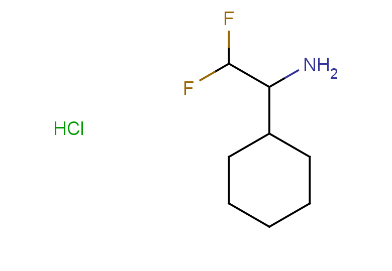 1-cyclohexyl-2,2-difluoroethan-1-amine hydrochloride