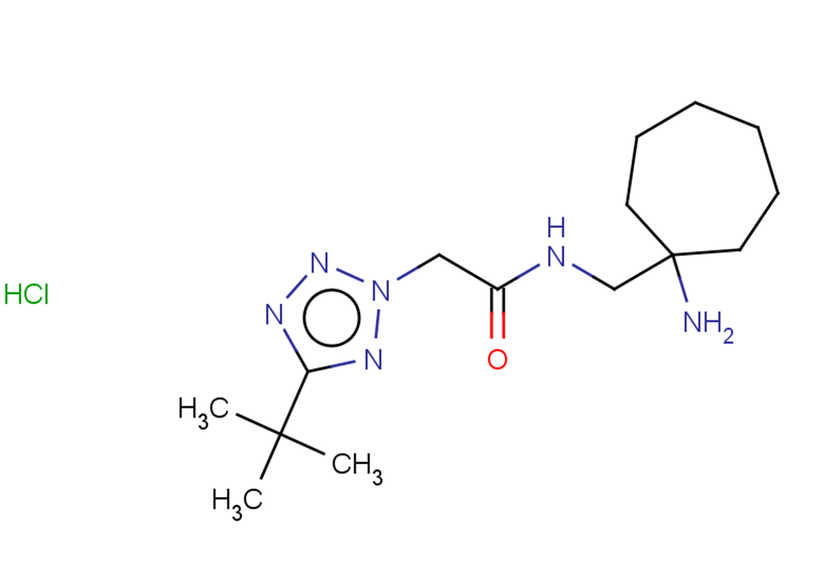 N-[(1-aminocycloheptyl)methyl]-2-(5-tert-butyl-2H-1,2,3,4-tetrazol-2-yl)acetamide hydrochloride
