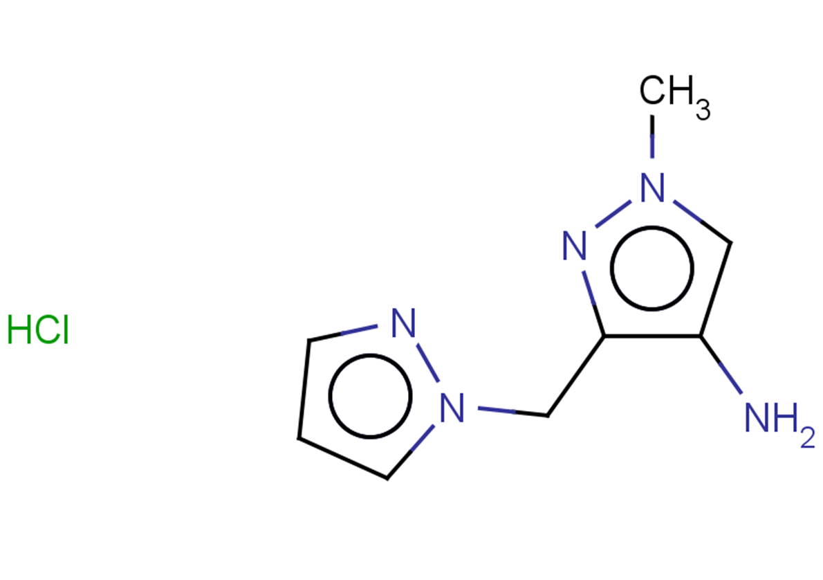 1-methyl-3-[(1H-pyrazol-1-yl)methyl]-1H-pyrazol-4-amine hydrochloride