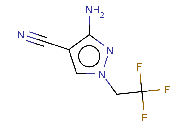 3-amino-1-(2,2,2-trifluoroethyl)-1H-pyrazole-4-carbonitrile