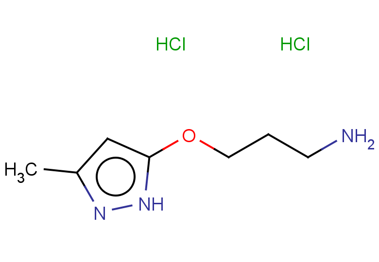 3-[(3-methyl-1H-pyrazol-5-yl)oxy]propan-1-amine dihydrochloride