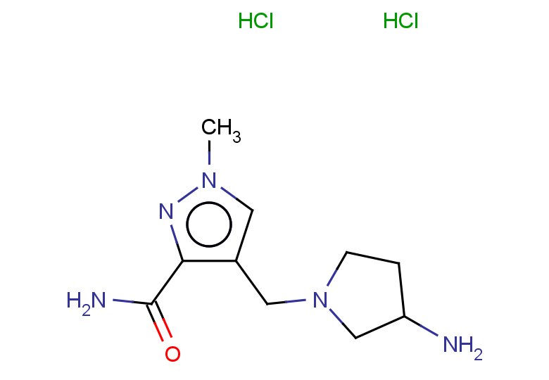 4-[(3-aminopyrrolidin-1-yl)methyl]-1-methyl-1H-pyrazole-3-carboxamide dihydrochloride