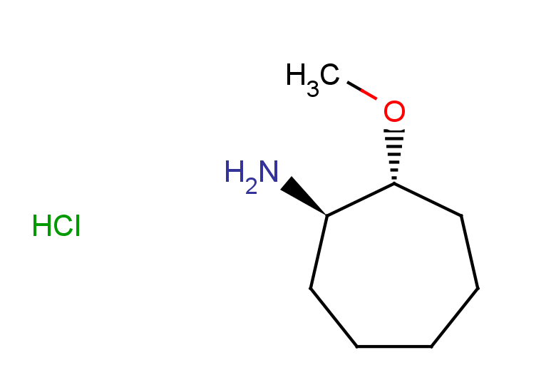 rac-(1R,2R)-2-methoxycycloheptan-1-amine hydrochloride, trans