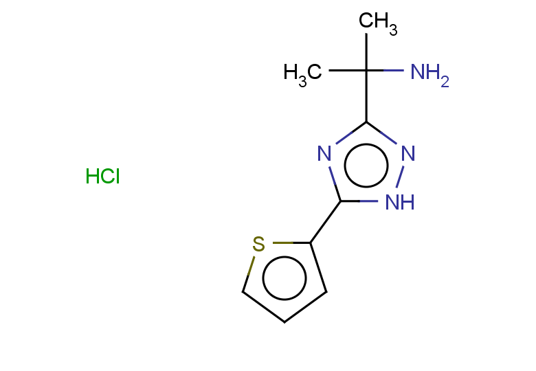 2-[5-(thiophen-2-yl)-1H-1,2,4-triazol-3-yl]propan-2-amine hydrochloride