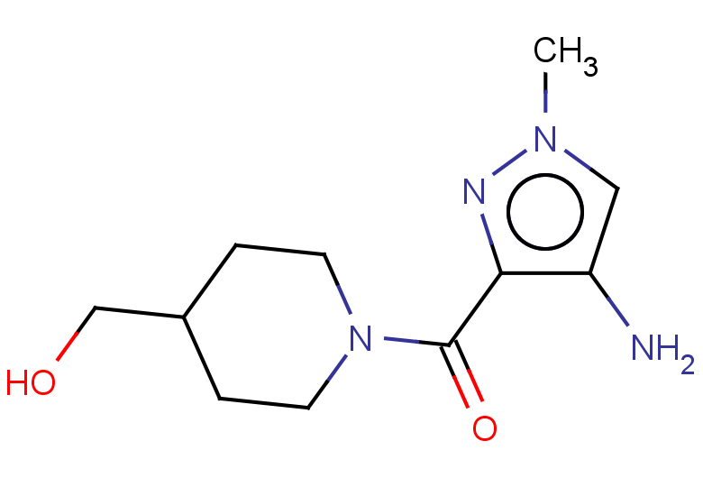 [1-(4-amino-1-methyl-1H-pyrazole-3-carbonyl)piperidin-4-yl]methanol