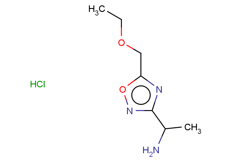1-[5-(ethoxymethyl)-1,2,4-oxadiazol-3-yl]ethan-1-amine hydrochloride