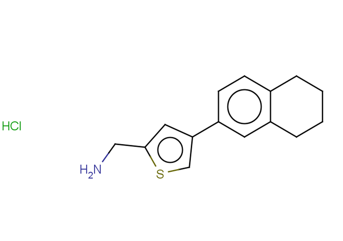 [4-(5,6,7,8-tetrahydronaphthalen-2-yl)thiophen-2-yl]methanamine hydrochloride