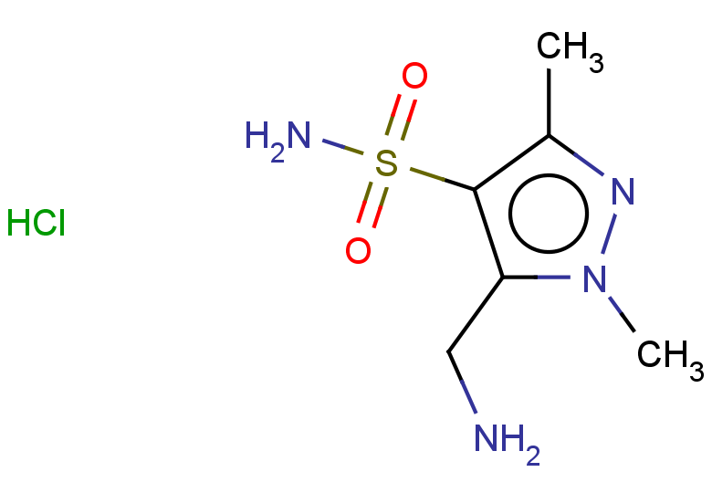 5-(aminomethyl)-1,3-dimethyl-1H-pyrazole-4-sulfonamide hydrochloride