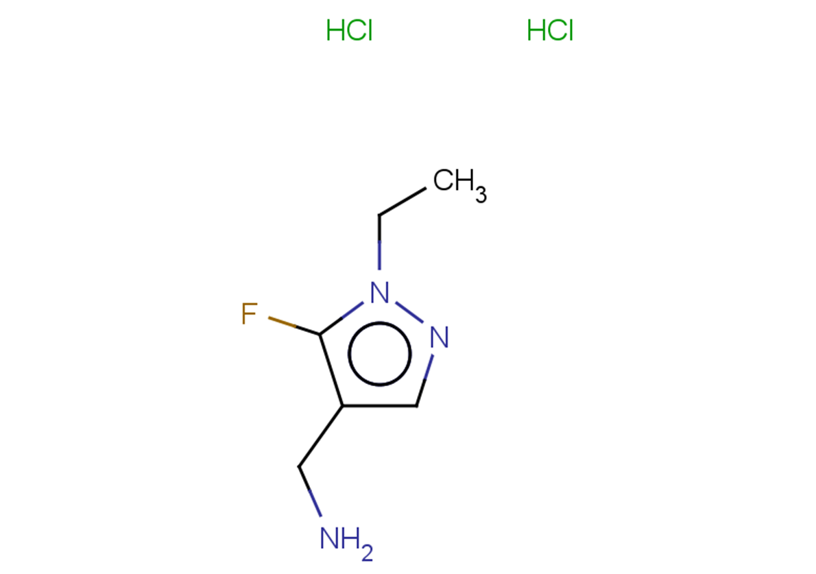 (1-ethyl-5-fluoro-1H-pyrazol-4-yl)methanamine dihydrochloride