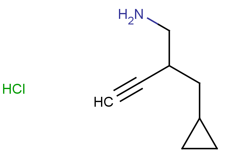 [2-(aminomethyl)but-3-yn-1-yl]cyclopropane hydrochloride