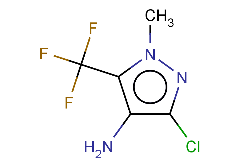 3-chloro-1-methyl-5-(trifluoromethyl)-1H-pyrazol-4-amine