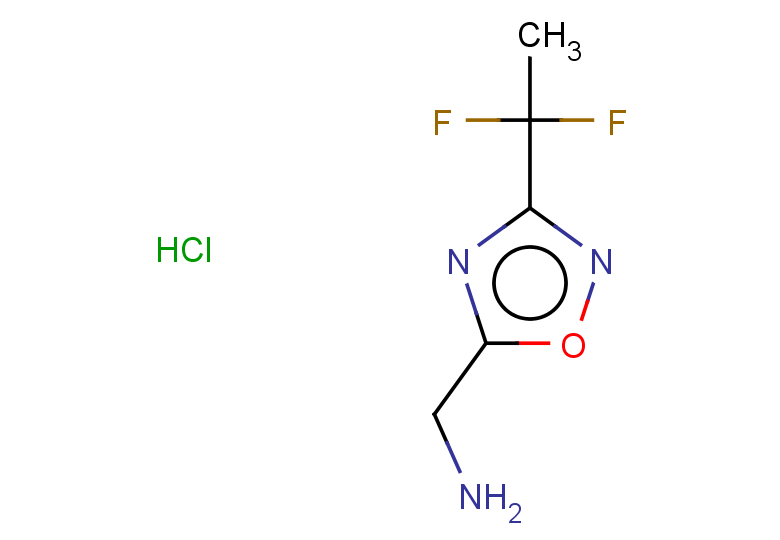 [3-(1,1-difluoroethyl)-1,2,4-oxadiazol-5-yl]methanamine hydrochloride