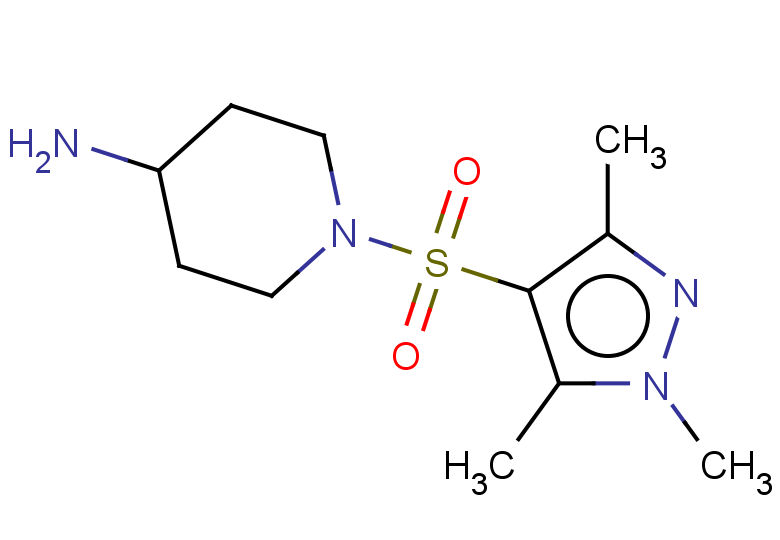 1-[(trimethyl-1H-pyrazol-4-yl)sulfonyl]piperidin-4-amine