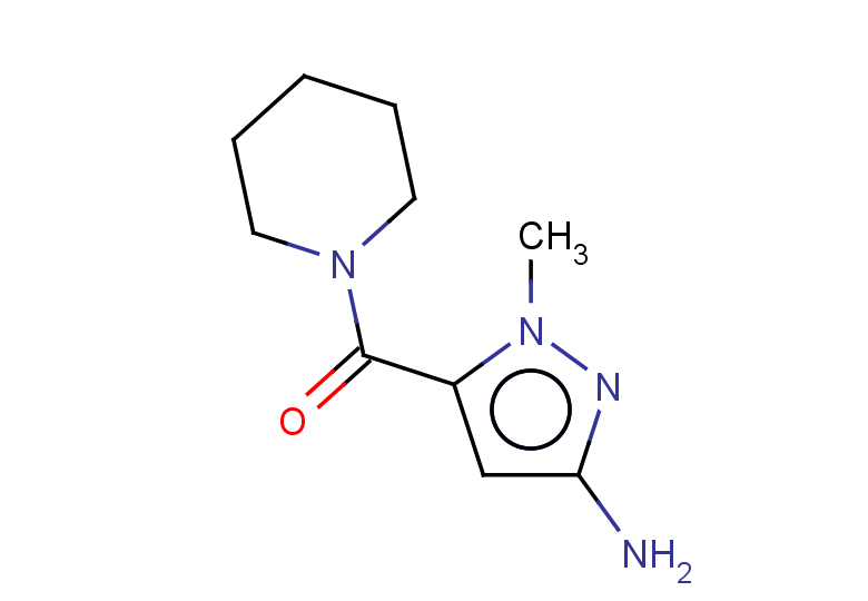 1-methyl-5-(piperidine-1-carbonyl)-1H-pyrazol-3-amine