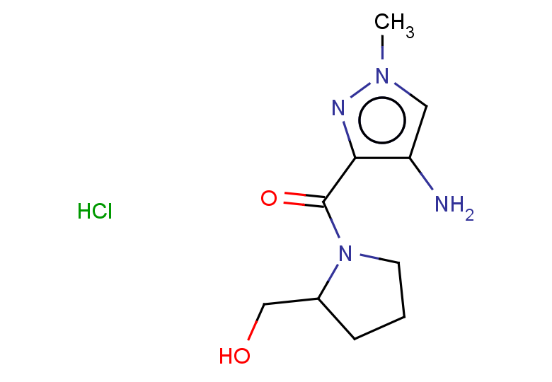 [1-(4-amino-1-methyl-1H-pyrazole-3-carbonyl)pyrrolidin-2-yl]methanol hydrochloride