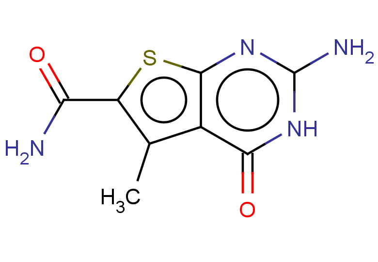 2-amino-5-methyl-4-oxo-3H,4H-thieno[2,3-d]pyrimidine-6-carboxamide