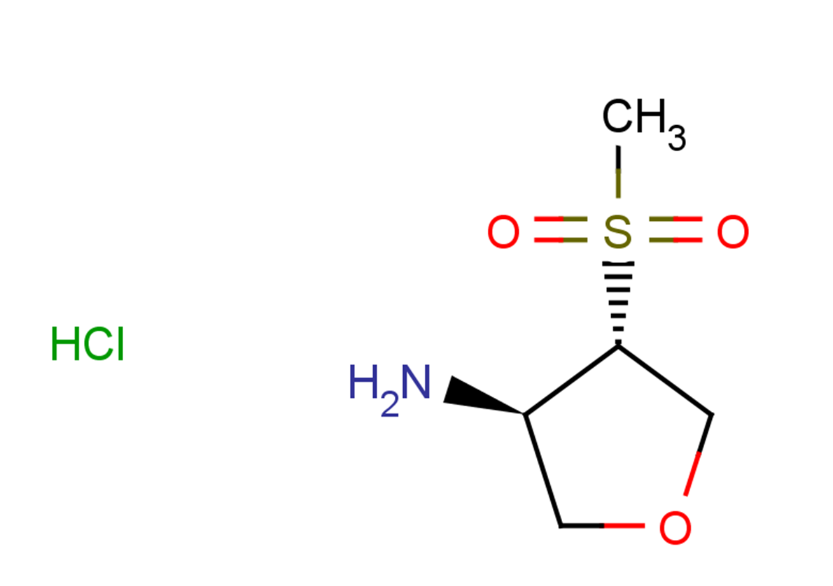 rac-(3R,4S)-4-methanesulfonyloxolan-3-amine hydrochloride, trans