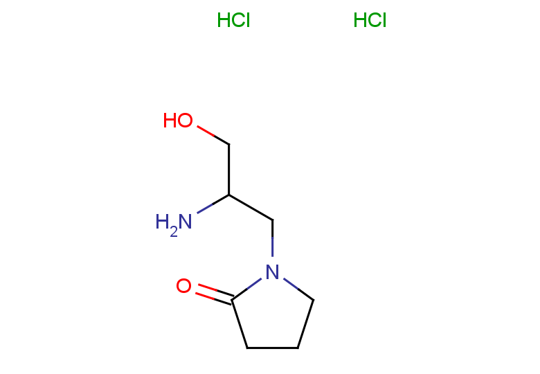 1-(2-amino-3-hydroxypropyl)pyrrolidin-2-one dihydrochloride