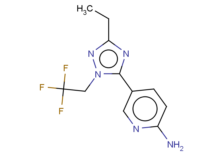 5-[3-ethyl-1-(2,2,2-trifluoroethyl)-1H-1,2,4-triazol-5-yl]pyridin-2-amine