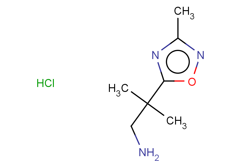 2-methyl-2-(3-methyl-1,2,4-oxadiazol-5-yl)propan-1-amine hydrochloride