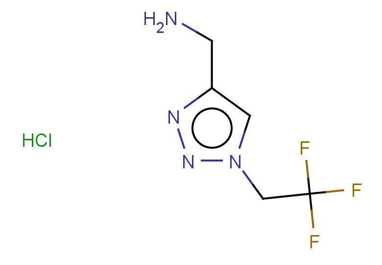 [1-(2,2,2-trifluoroethyl)-1H-1,2,3-triazol-4-yl]methanamine hydrochloride